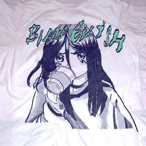 Billie Eilish Anime Drinking Coffee T-Shirt